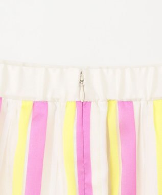 GRACE CONTINENTAL マルチシアーストライプスカート ピンク