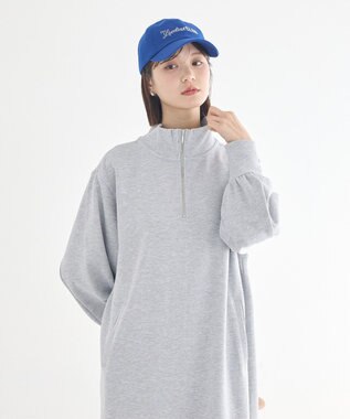 earth music&ecology レイヤーヘムワンピース Gray Mixture