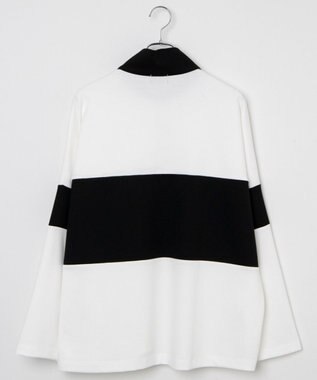 WEGO ドルマンポンチハーフジップロンT ホワイト