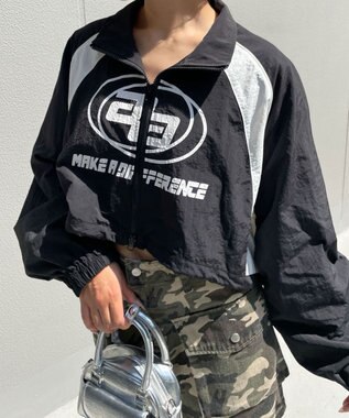 WEGO キリカエナイロンブルゾン ブラック