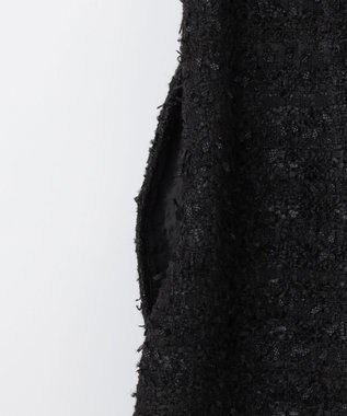 組曲 L ファンシーツィード ミニスカート ブラック系