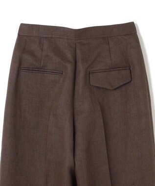 BEIGE， 【GISELe ６月号掲載】CRINUM / ストレートリネンパンツ Dark Brown