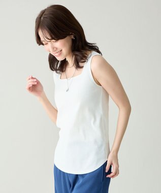 ANY 2WAYネックタンクトップ ホワイト