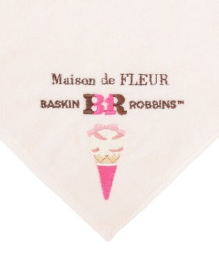 Maison de FLEUR サーティワン　タオルハンカチ Ivory