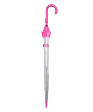 MOONBAT 【雑誌掲載／non・no】フルトン (FULTON) Birdcage ワンポイントロゴ 長傘 透明傘 ローズピンク