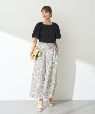 earth music&ecology 選べる丈アソートスカーチョ Flower