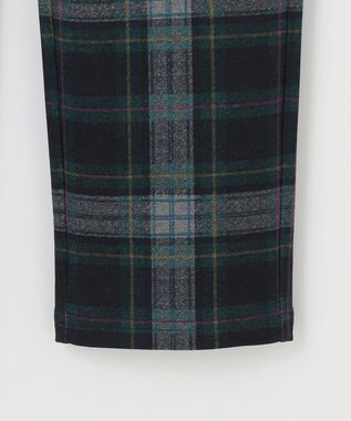 23区GOLF 【WOMEN】チェック柄裏起毛パンツ ダークグリーン系3