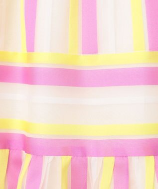 GRACE CONTINENTAL マルチシアーストライプスカート ピンク