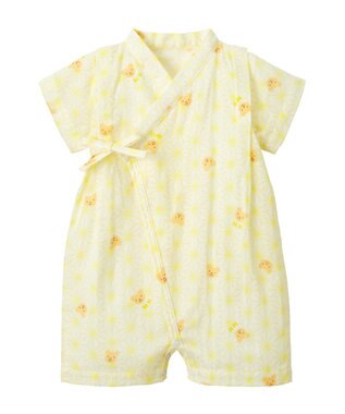 MIKI HOUSE HOT BISCUITS 【ミキハウス】【50-80cm】甚平オール 黄