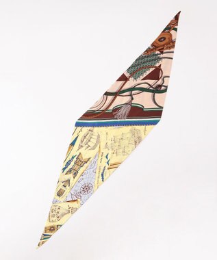 23区 【CLASSY.6月号掲載】manipuri ペーパートイ ダイヤ スカーフ イエロープリント