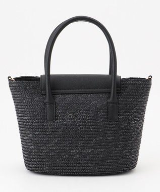 LA BAGAGERIE フラップ2WAYかごトートバッグ ブラック