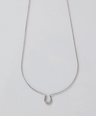  【金属アレルギー対応】リッチラインフォースシューネックレス　シルバー/サージカルステンレス