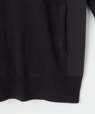 23区GOLF 【MEN】【ウォッシャブル】サドルショルダー クルーニット ネイビー系