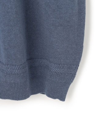 J.PRESS YORK STREET 【UNISEX】ベーシック ニットポロシャツ ダルブルー系