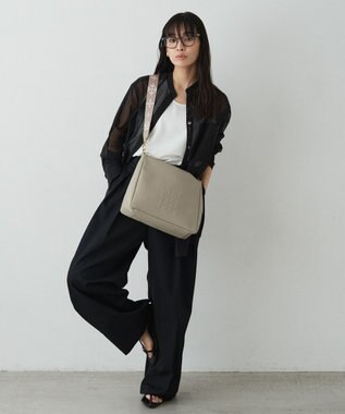 russet エンボスモノグラム2WAYショルダーバッグ(CE-1692) GrayBeige