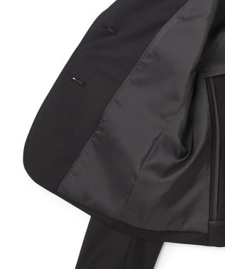 23区 【セットアップ対応】ファインネスウール 二つ釦 ジャケット ブラック系