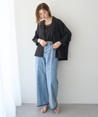 YECCA VECCA 【マシンウォッシャブル】シアージャケット Black