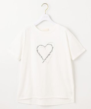 ANY SIS 【洗える】アソートロゴ Tシャツ ハートオフ