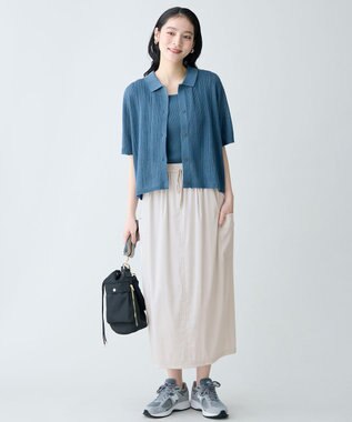 ANY ニットタンク ブルー