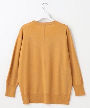 J.PRESS LADIES L 【洗える】EASY WOOL Vネック ニット イエロー系