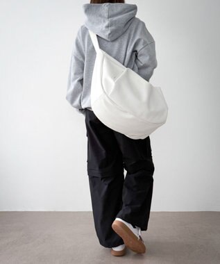 WEGO 【ユニセックス着用ITEM】タックポケットBIGショルダー ホワイト