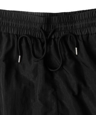 WEGO 【ウエストゴム】パイピングトラックパンツ ブラック