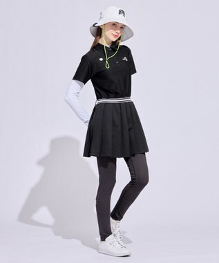 PW CIRCULUS 【WOMEN】ポロシャツワンピース ゴルフウェア レディース ブラック系