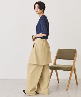 AMERICAN HOLIC シアーリブ配色プルオーバー Navy
