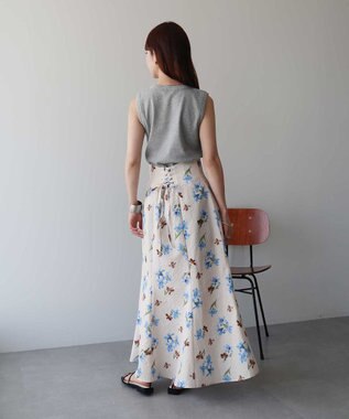 earth music&ecology 【WEB限定】リブタンクトップ ライトグレー