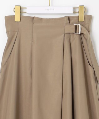 ANY SIS L ウエストタック スカート ベージュ