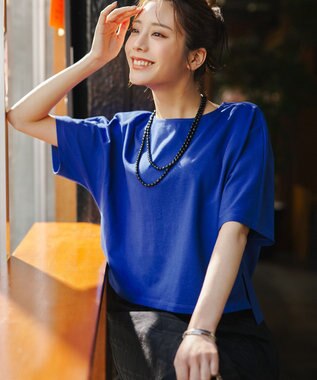 ANY SIS S ショート丈ドルマン５分袖 プルオーバー