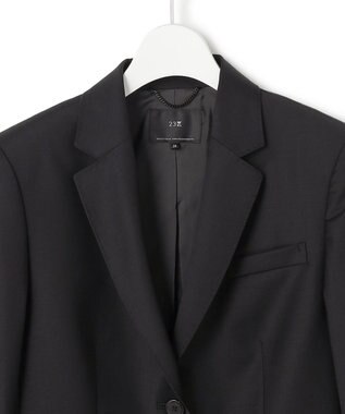 23区 【セットアップ対応】ファインネスウール 二つ釦 ジャケット ブラック系