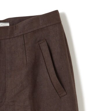 BEIGE， 【GISELe ６月号掲載】CRINUM / ストレートリネンパンツ Dark Brown