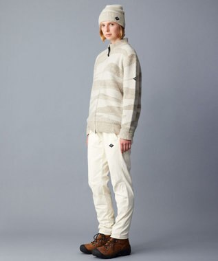 JOSEPH ABBOUD MOUNTAIN 【イタリア糸使用/軽量】ブークレーカモフラージュ  ニット ブルゾン ホワイト系9