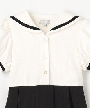 ANY KIDS 【カードキャプターさくら×any FAM】友枝小学校 制服風ワンピース オフホワイト