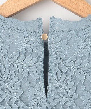 組曲 L 【23SS】ラッセルフラワーレースブラウス サックスブルー系