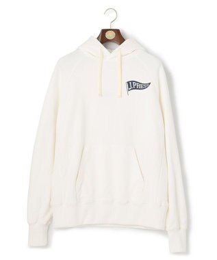 J.PRESS MEN 【Pennant Label】Hoodie / J.PRESS Flag ホワイト系