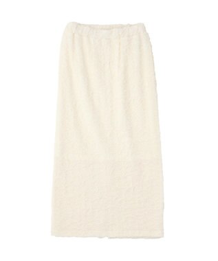 Green Parks 表面感ポコポコＩラインスカート Ivory
