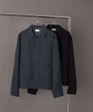 WEGO 【ユニセックス着用ITEM】ダブルポケットショートジャケット ブルーその他