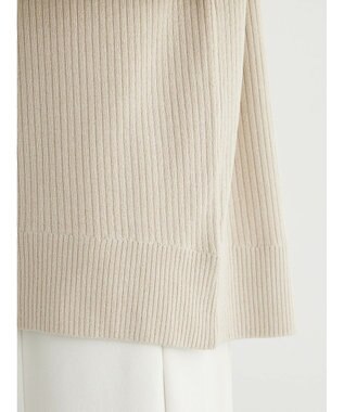 Green Parks ＺＩＰ付きリブニットベスト Beige