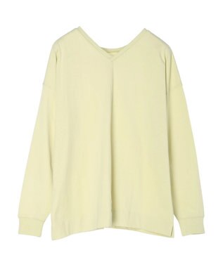 Green Parks 前後でも着れちゃう万能長袖ロンＴ Lime Green