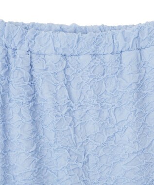 Green Parks 表面感ポコポコＩラインスカート Sax