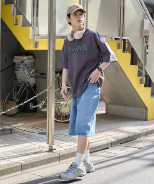WEGO 【ユニセックス着用ITEM】ワッペンロゴドロストBIG　T（SS） スミクロ