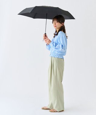 MOONBAT 【超撥水】フロータス (FLO(A)TUS) 折りたたみ傘 無地 UV 55cm ブラック