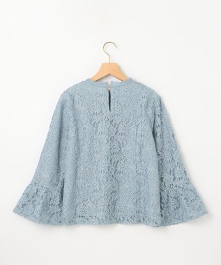 組曲 L 【23SS】ラッセルフラワーレースブラウス サックスブルー系