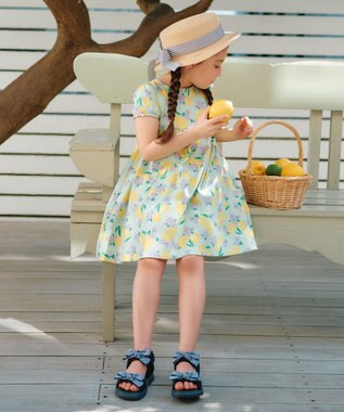 ANY KIDS カットソー サマー ワンピース ミントレモン