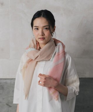 POLS 播州織 極細コットンストール ベージュ