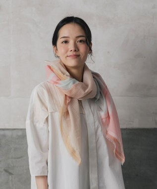 POLS 播州織 極細コットンストール ベージュ