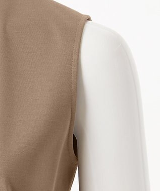 23区 【エステータ】スーピマコットン プレミアムジャージー ノースリーブTシャツ ブラウン系