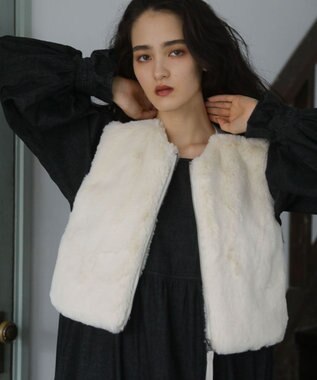 Green Parks ■ＥＳＣＡＲ　フラッフィーベスト Ivory